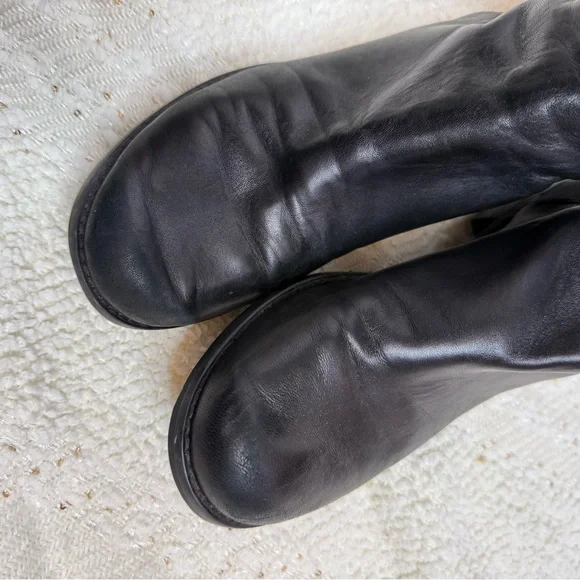 Stuart weitzman 50/50 black leather over the knee boots - Picture 5 of 11